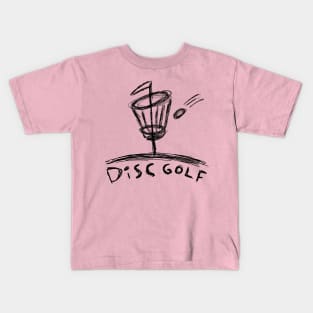 Disc Golf Scribble Kids T-Shirt